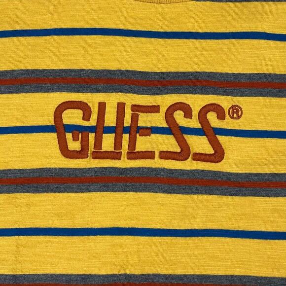 GUESS Originals 1961 Striped Crop Tee Sz Medium - Picture 4 of 5